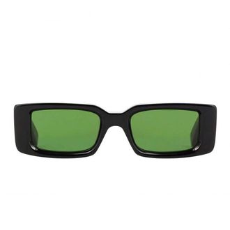 Off-white Sunglasses Oeri127 1055 Arthur Black/Green Unisex