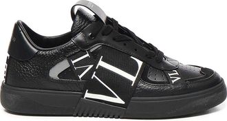 Valentino Garavani Vl7N Sneaker In Calfskin And Ribbons