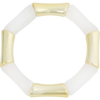 Panacea Beaded Stretch Bracelet in White at Nordstrom Rack