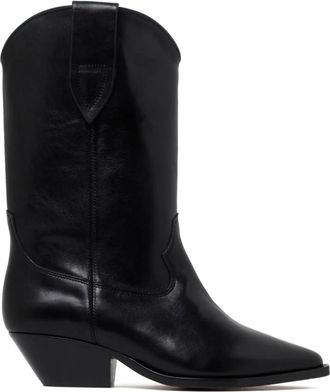 Isabel Marant Zwarte Kalfsleren Boots - Dames - Cowboylaarzen - Zwart - 37 EU - Leer - Schoenen