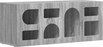 vidaXL Mueble De Tv Gris Sonoma 100 X 35 X 40 Cm Madera De Ingenier&iacute;a Vidaxl