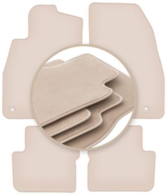 OEM Alfombrillas Beige Premium Para: Opel Corsa E Hatchback 2015-2020