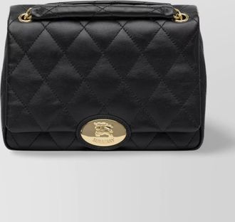 Burberry quilted chain strap crossbody bag with gold-tone hardware