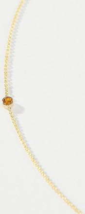Maya Brenner Designs 14k Yellow Gold Asymmetric Birthstone Necklace