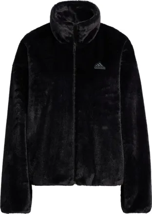 adidas (WMNS) adidas Met Fur Jacket T1 Asia Sizing Black HM7105