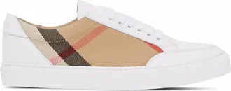 Burberry Check Leather Sneakers