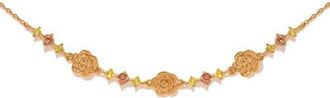 Girls Crew Disney Belle Rose Adjustable Bracelet in Gold at Nordstrom