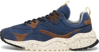 Flower Mountain Wave Man - Heren - Sneakers - Blauw - 44 EU - Leer - Schoenen
