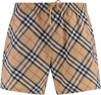 Burberry Beige Printed swim shorts