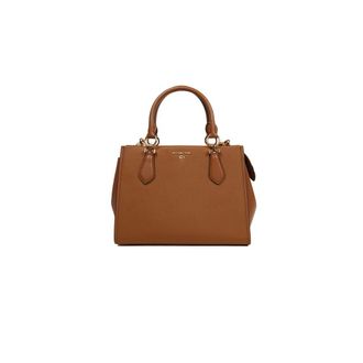 Michael Kors Marilyn Medium Satchel Tas - Dames - Tassen - Bruin - Maat: ONE Size Zijde