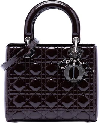 Dior Pre-owned Dior Medium Patent Cannage Lady Dior Ladies VJQHZP00I9EZ9LUY