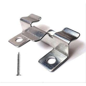 OEM Confezione Da 100 Clip Di Fissaggio Per Decking Composito Con Viti In Acciaio Inox (altezza 1 Cm)