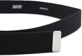 Carhartt Work in Progress logo-plaque belt - men - Canvas/Polyester/Metal - One Size - BLACK