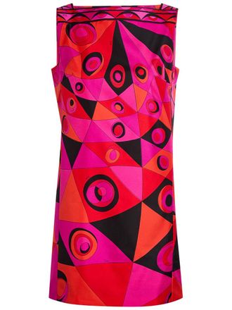 Pucci Printed Silk-twill Mini Dress - Pink - 44 (UK12 / M)