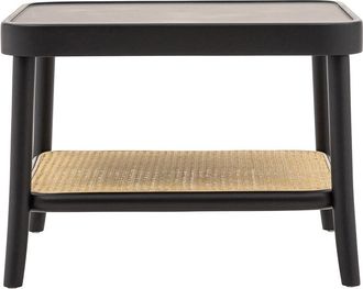 Zanini Design Mesa de centro cuadrada THOMAS negra