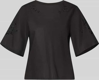 Max Mara Regular Fit T-Shirt aus reiner Baumwolle Modell TARGA in Black, Gr&ouml;&szlig;e XXL
