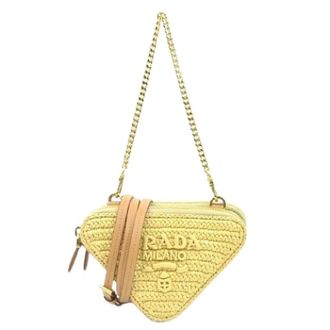 Prada Pre-owned Vintage Mini Schoudertas - Dames - Vintage Mini Tas - Beige - ONE Size - Leer - Vintage