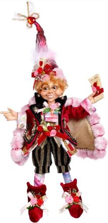 Mark Roberts Love Story Elfin Small 13.5 In Red