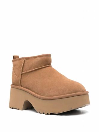 UGG Womens Classic Ultra Mini New Heights Boot In Chestnut