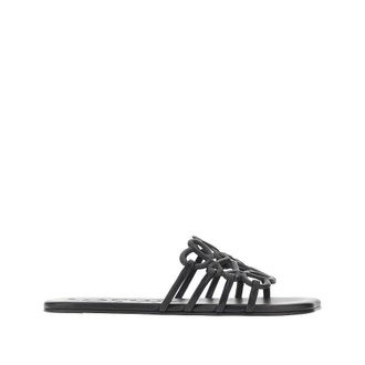 Loewe Anagram Petal leather slides Woman 37