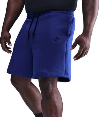Nike Sportswear Tech Fleece Shorts In Deep Night
