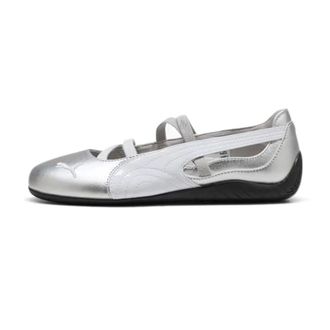 Puma Ballerinas, female, Gray, Size: 7 1/2 US Speedcat Ballet Metallic
