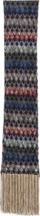 Missoni Zigzag-knit Fringed Scarf