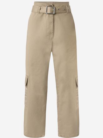 Pinko Khaki Slouchy Cargo Pants
