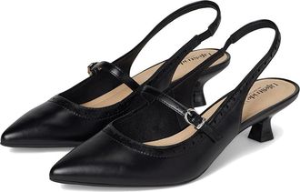 Life Stride Marilyn Slingback Shoes Womens Shoes Black : 6.5 M (B), Faux Leather