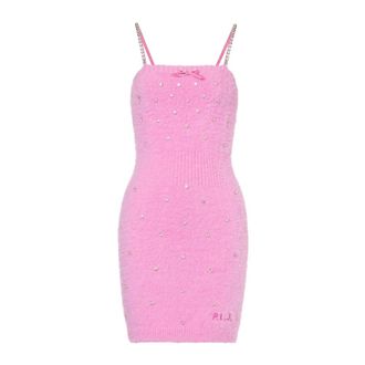 Philosophy di Lorenzo Serafini Jurken met strassbandjes - Dames - Korte kleedjes - Roze - XS - Kleedjes