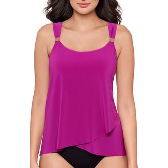 Miraclesuit Razzle Dazzle Underwire Tankini Top in Framboise Pink at Nordstrom, Size 18