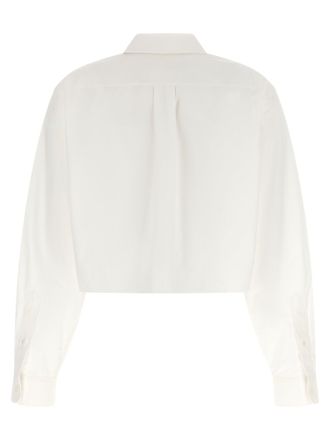 Alexander Wang Cropped Cotton Blouse - White