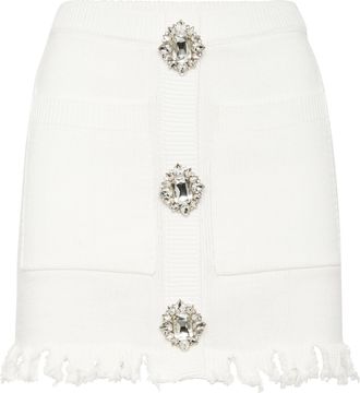 Philipp Plein Gebreide Korte Rok Monogram