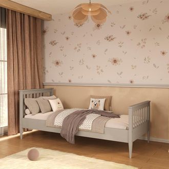 M&S Collection Cama Ignas Gris 90x200 Con Somier Incluido