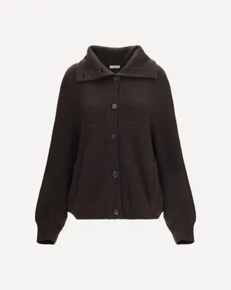 Brunello Cucinelli High neck cashmere Cardigan Female S