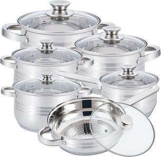 Herzberg Herzberg Juego De Utensilios De Cocina De Acero Inoxidable De 12 Piezas
