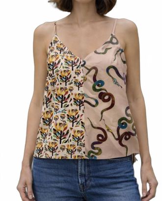 LA PRESTIC OUISTON Fragola Cami Top In Mix Peach
