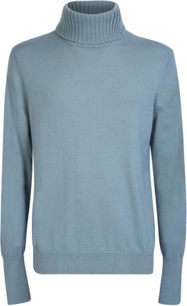Ballantyne Blauwe Gebreide Kleding voor Mannen - Heren - Coltruien - Blauw - 2XL - Kasjmier - Truien & Vesten