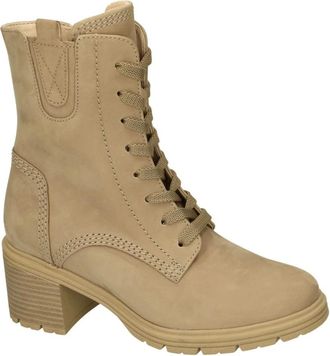 Gabor Schoenen, Dames, Beige, 38 EU, Leer, Soft Nubuk Veterboot