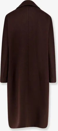 Max Mara Womens Coat Angus Brown Cashmere-Alpaca