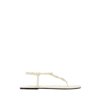 Jil Sander Flat Sandals, female, White, Size: 8 1/2 US Flat Sandal