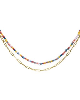 Adornia Adornia 14K Plated Double Necklace