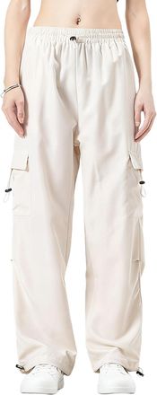Generic Womens Multi Pocket Outdoor Trousers with Drawstring Waist Breathable Hiking Pants with Zippered Security Pockets Lightweight Sports Cargo Pants for A