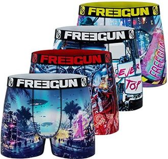 Boxer Homme Coton Coton FREEGUN Sans Couture, Calecon Homme