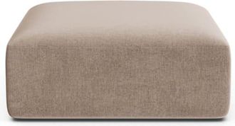 Cosmopolitan Design Puf terciopelo beige oscuro