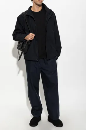 American Vintage Jacket With Stand-up Collar, Mens, Navy Blue