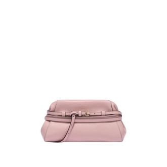 Moschino Tie Me Small Clutch Bag - female - Moschino - Clutches - Pink - ONE SIZE - Bags
