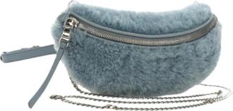 Miu Miu Pre-owned Fur Shoulder Bag - Dames - Vintage Heuptassen - Blauw - ONE Size - Vintage