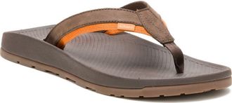 Chaco Lowdown Leather Flip Flop in Coffee at Nordstrom, Size 11