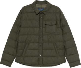 Polo Ralph Lauren Donsjack met visgraatpatroon - Groen